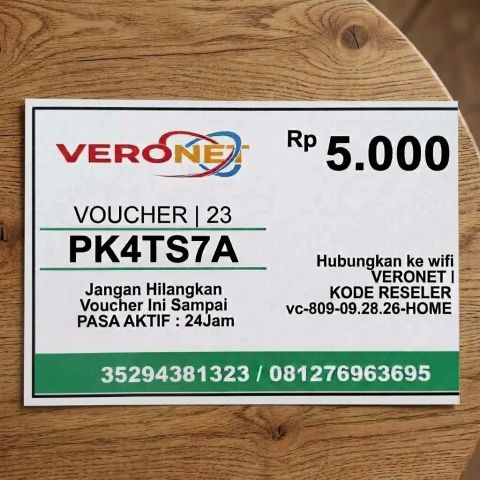 VERONET Hotspot Voucher PUAS 24 Jam